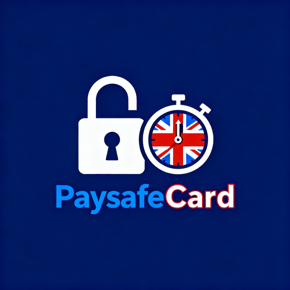 PaysafeCard gambling block unlock process with 48-hour countdown timer illustration